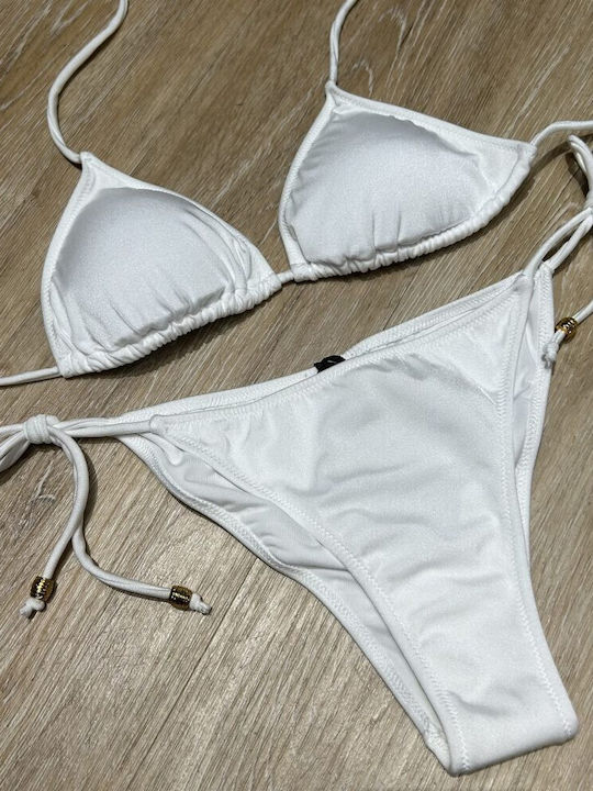 4Giveness Bikini Set Top & Slip Bottom White