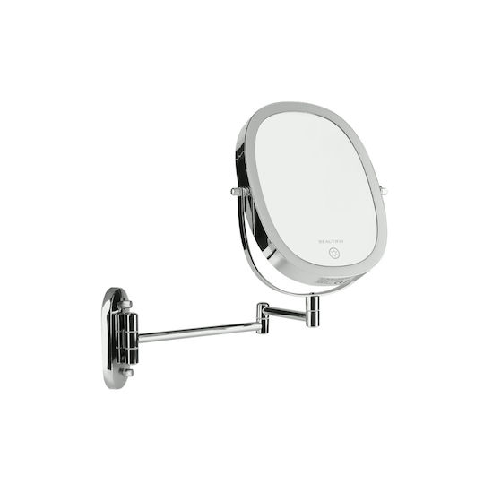 Beautifly Schminkspiegel Wand mit Licht Silber