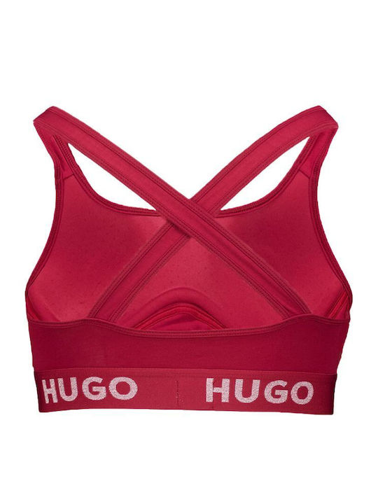 Hugo Boss Women's Sports Bra with Light Padding Bordeaux