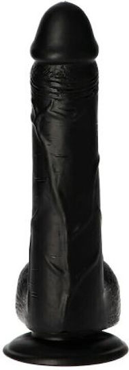 Toyz4lovers Ρεαλιστικό Dildo με Όρχεις Μαύρο 23cm