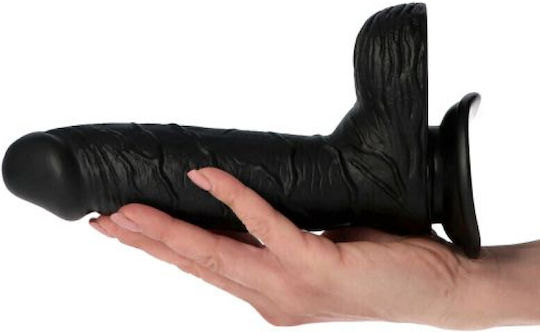 Toyz4lovers Ρεαλιστικό Dildo με Όρχεις και Βεντούζα Μαύρο 21.5cm