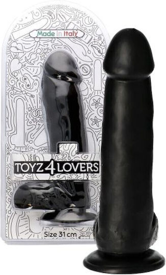 Toyz4lovers Реалистично дилдо с Топки и Вендуза Черен 31см