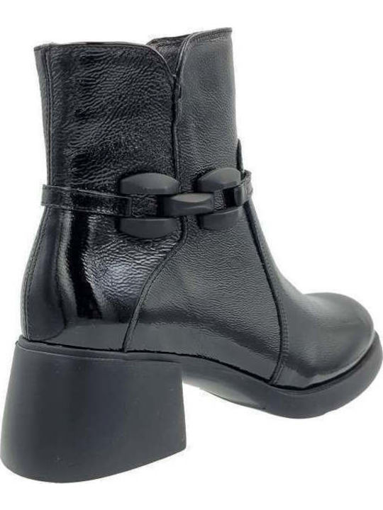 Ghete dama de piele Negru