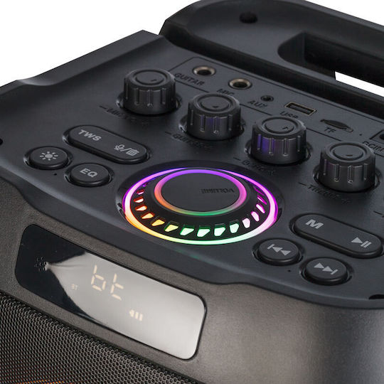 Osio Boxă Karaoke cu Microfon Fără Fir și Efecte de Iluminare OBT-8050 OBT-8050 Negru