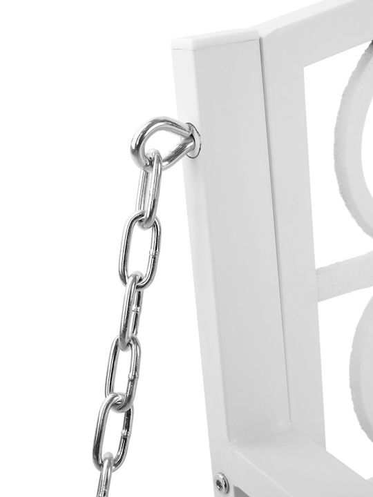 Leagăn suspendat cu pernă 2 sloturi Metal Gri Rezistență până la 170kg L127xL56xH52cm