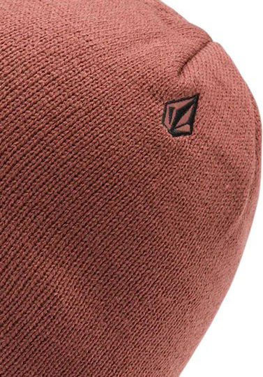 Skull Beanie Beanie Ανδρικός Σκούφος Πλεκτός σε Καφέ χρώμα