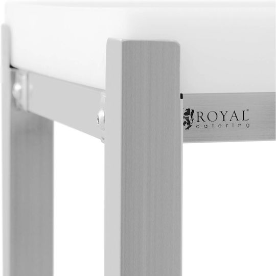 Butcher's Chopping Block Made Polyethylene On A Steel Base 40 X 50 X 86.5 Cm