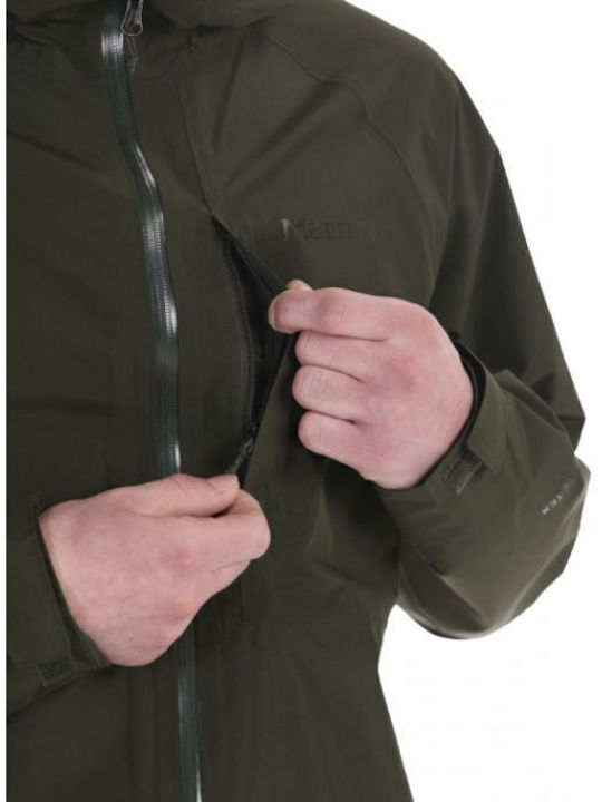 Winter Jacket Hardshell Waterproof and Windproof Rosin Green