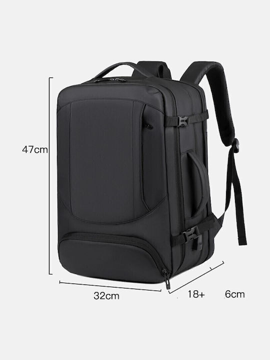 R&J Backpack Waterproof 36lt Black