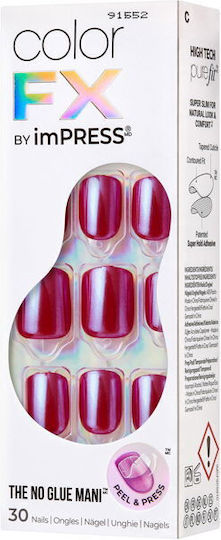 Kiss Impress Nail Tips in Red Color