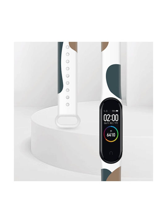 Hurtel Moro Λουράκι Σιλικόνης Camo Black (1) (Mi Smart Band 5/Mi Smart Band 6)