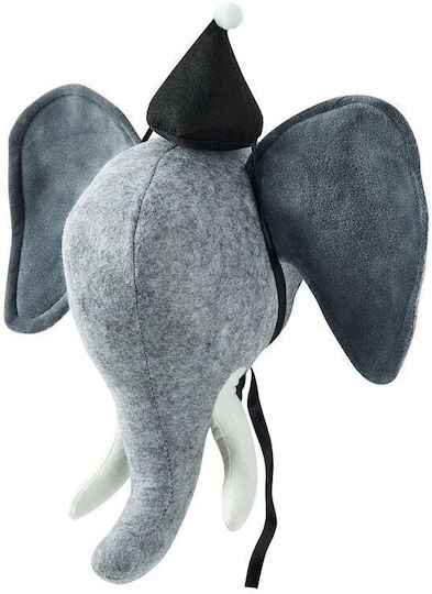 Plush Wall Decoration Gray Elephant Badou