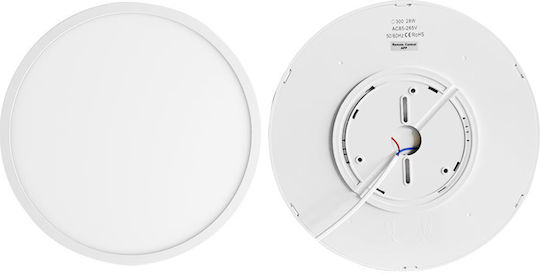 Round LED Panel 38W with Warm White Light 3000K