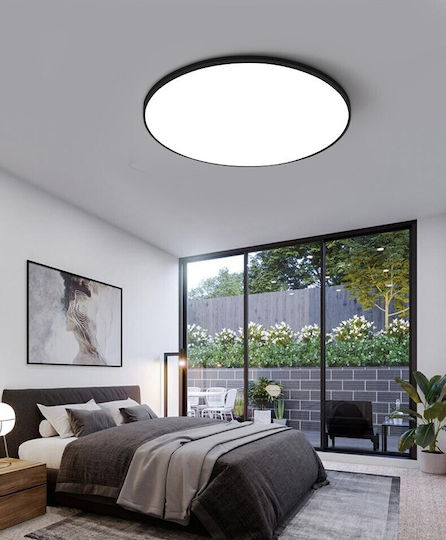 Στρογγυλό LED Panel 38W με Θερμό Λευκό Φως 3000K
