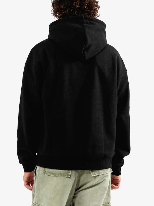 Obey Sweatshirt Fleece with Hood Black