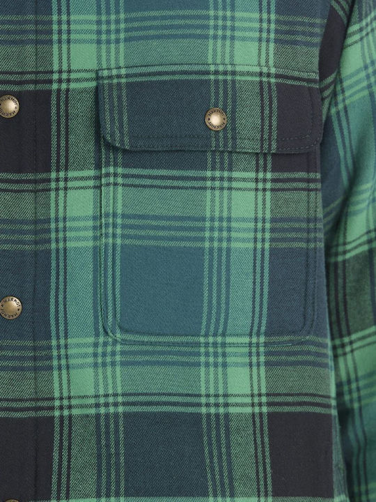 Langärmeliges Flanell Overshirt Team Rot