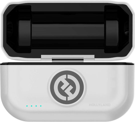 Hollyland Lark M2 Wireless Microfon Πέτου, Clip On pentru Mobil în Culoarea White