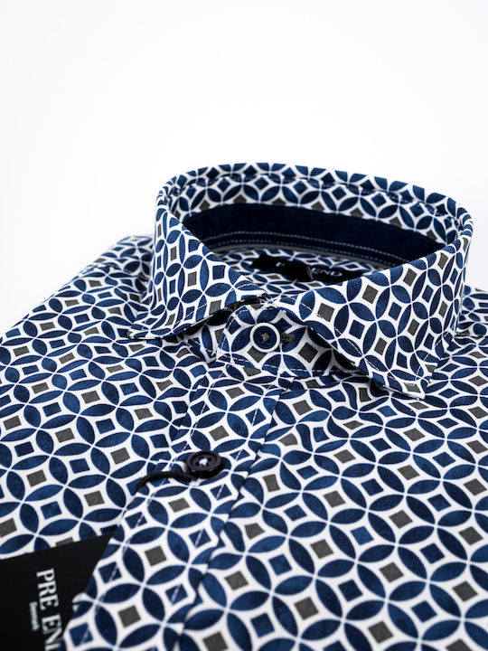Long-sleeved Shirt White, Blue
