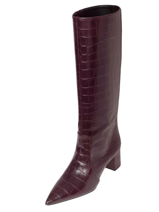 Cizme dama Burgundy