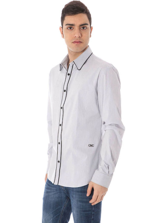 Long-sleeved Cotton Shirt Light Blue