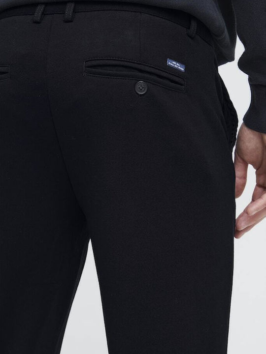 Trousers Chino Elastic in Regular Fit Black