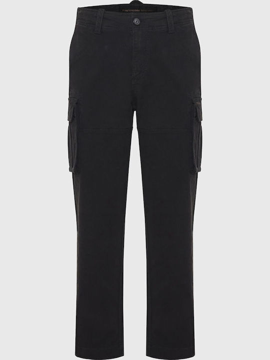 Trousers Cargo in Loose Fit Black