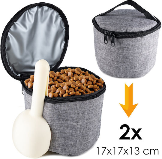 Recipientul De Stocare A Alimentelor Din Țesătură Pentru Câine Și Pisică 17 Cm