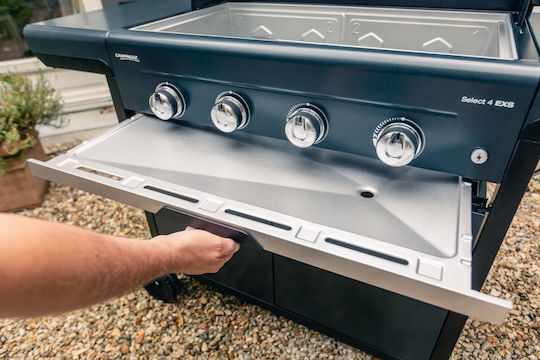 Campingaz Select 4 LX Газово Барбекю Решетка 75брx40брсм. с 4 бр 12кВт и Страничен Нагревател
