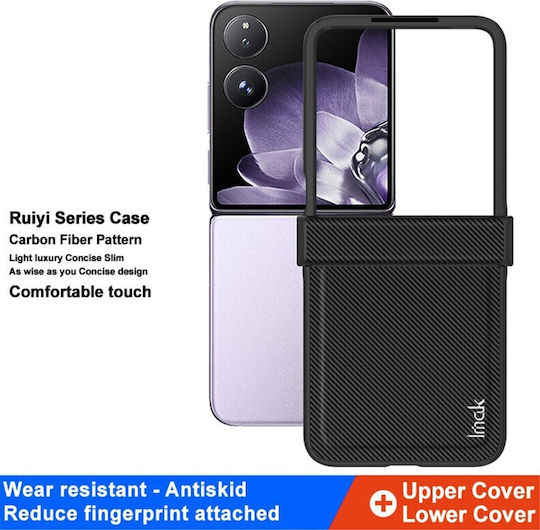 Carbon Fiber Книга Пластмаса Черен (Xiaomi Mix Flip)