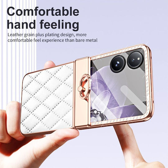 Rhombus Strass Buchen Sie Kunststoff Schwarz (Xiaomi Mix Flip)