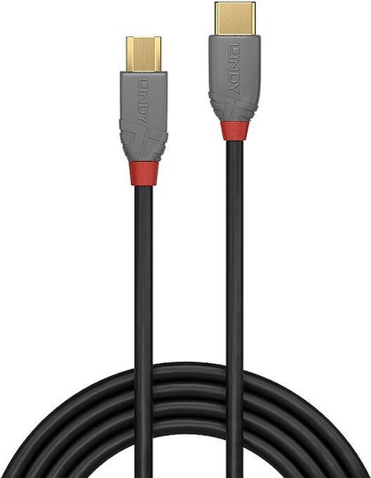 Lindy USB 2.0 Cable USB-C male - micro USB-A Black 1m (36891)