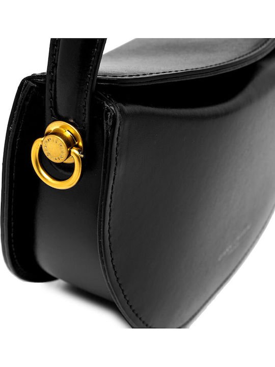 Leather Women's Handbag Shoulder Crossbody Black BS11200 NERO