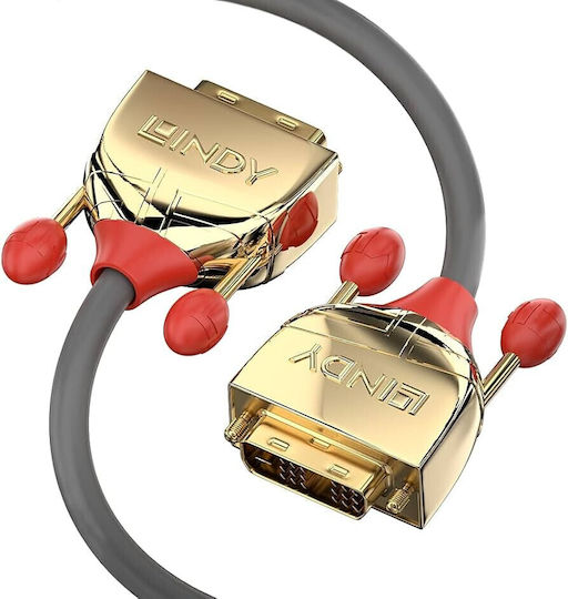 Lindy Cable DVI-D male - DVI-D male 0.5m Μαύρο (36200)
