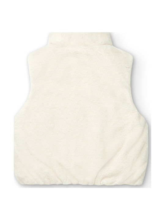 Kids' Casual Jacket Sleeveless Short Double Sided Silver