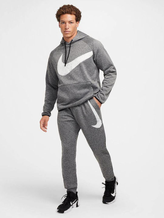 Swoosh Therma-fit Pantaloni de trening Lucios cu Elastic Black Heather