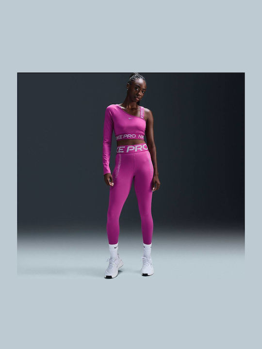 Nike Pro Μπλούζα Fuchsia / Silver