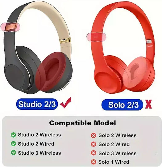 Beats AK47117-1 Ανταλλακτικά Earpads Ακουστικών για Beats Studio2 / Studio3