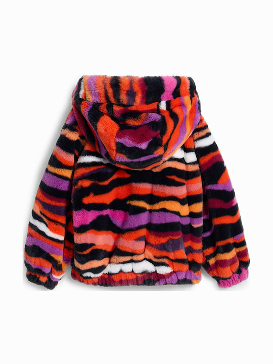 Kids' Coat with Hood Fuxia Magico Aida