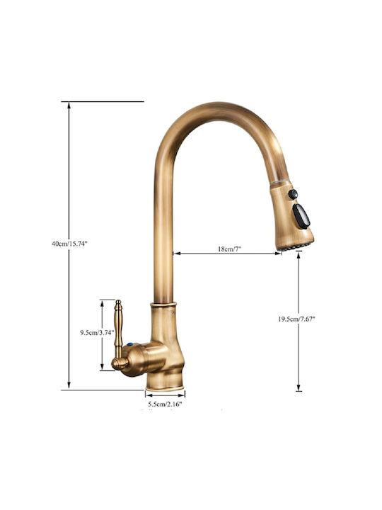 Kitchen Counter Bronze Kitchen Faucet