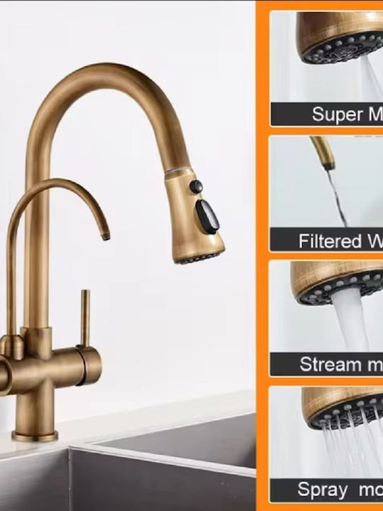 5 X2z Küchenarmaturen Zähler Bronze