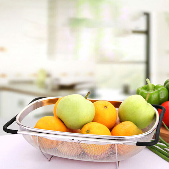 Pufo Stainless Steel Expandable Strainer Sink 29 x 18 cm
