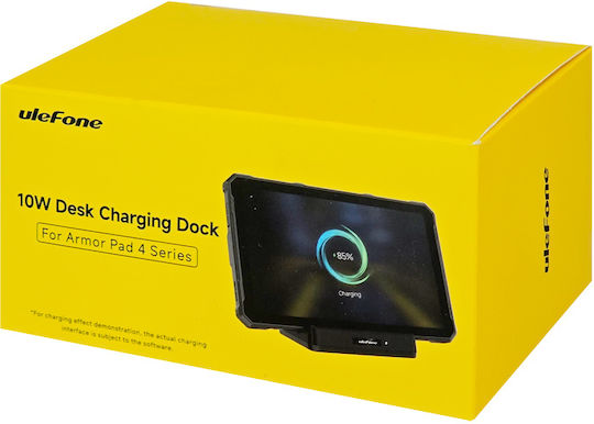 Ulefone Armor Pad 4 Series Βάση Κινητού Αυτοκινήτου με Αντιολισθητική Επιφάνεια και Ασύρματη Φόρτιση Μαύρη
