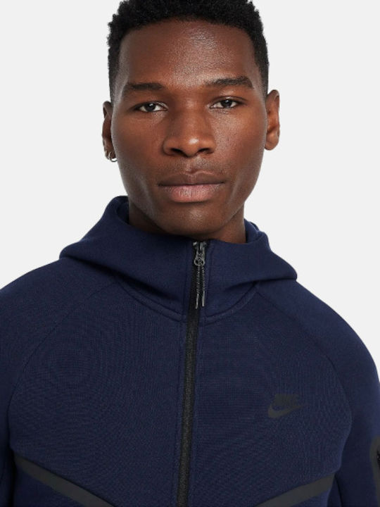 Tech Fleece Windrunner Яке с Качулка Син
