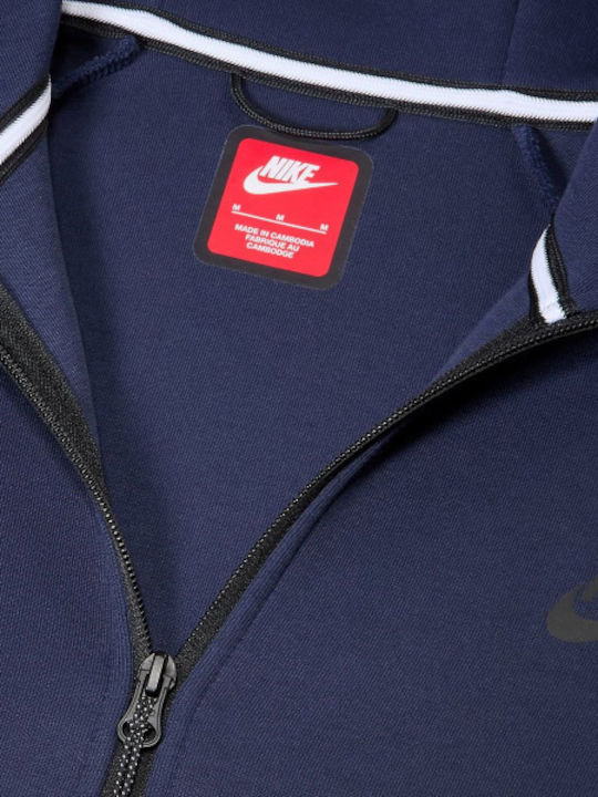 Tech Fleece Windrunner Яке с Качулка Син