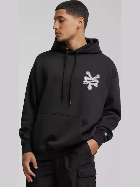Φούτερ με Κουκούλα Black
