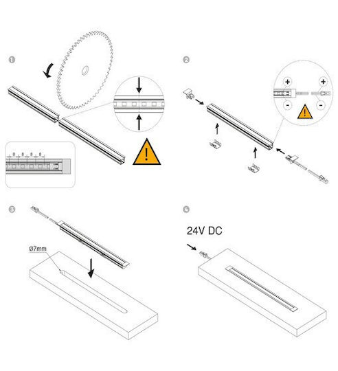 Emuca Pyxis Walled Aluminum Profile for LED Strip