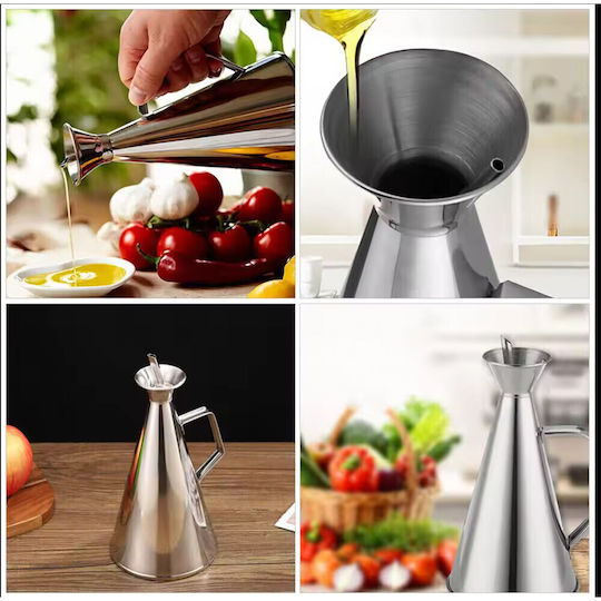 Elegant Inox Dozator Ulei Oțet Mână 500 Ml