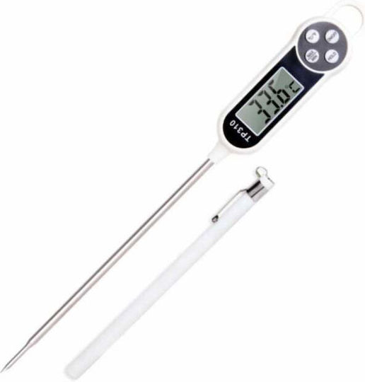 Digital Food Thermometer Probe Lcd Display 4 Buttons Automatic Shut-off Measurement Range 50° C To +300° C