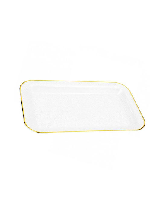 Tavă Decorativă Elegantă Pufo Luxoasă pentru Servire Aperitive Prajituri Fructe 29 Cm