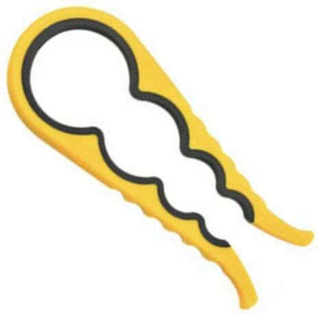 Universal Jar Opener Pufo Opening Caps Jars 22 Cm Yellow Grey
